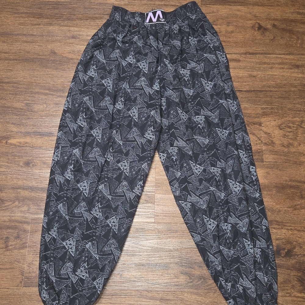 Vintage USA Pants Abstract Geometric Design Size M.